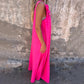 ⏰️Letzter Tag für kostenlosen Versand⌛️Damen elegantes Maxikleid mit Trägern und Blumendruck