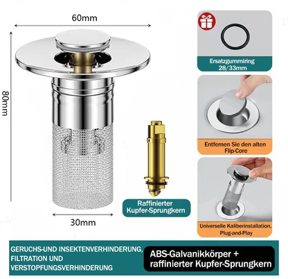🔥Heiss 50% Rabatt🔥Edelstahl-Bodenabflusssieb
