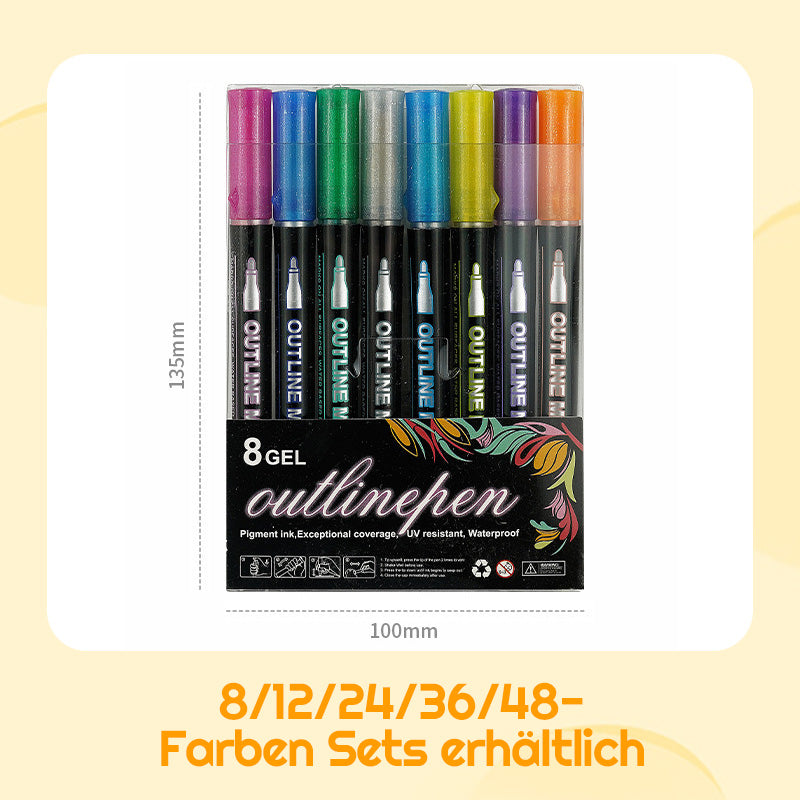 🎅Weihnachtssonderangebote €10.99!!⚡50K+ verkauft!🎁Farbige Lightstick Graffiti Textmarker-Stifte
