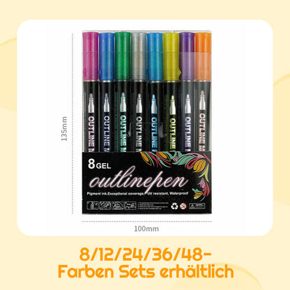 🎅Weihnachtssonderangebote €10.99!!⚡50K+ verkauft!🎁Farbige Lightstick Graffiti Textmarker-Stifte
