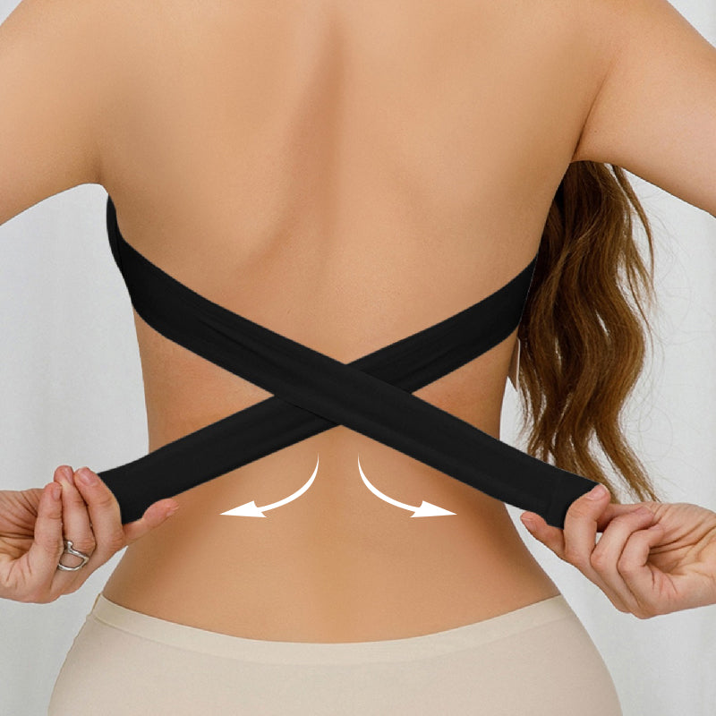 💥 1 KAUFEN, 1 GRATIS ERHALTEN + Gratisversand! 🥳💜 Trägerloser Bandeau-BH ✨ Nahtloser Büstenhalter ohne Bügel mit Halt, vielseitig einsetzbar