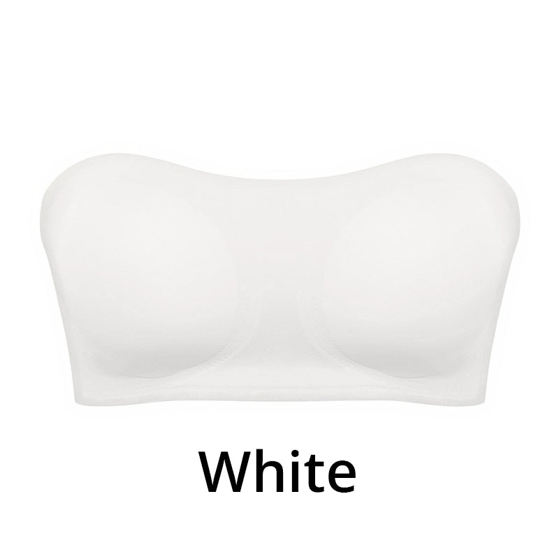 💥 1 KAUFEN, 1 GRATIS ERHALTEN + Gratisversand! 🥳💜 Trägerloser Bandeau-BH ✨ Nahtloser Büstenhalter ohne Bügel mit Halt, vielseitig einsetzbar