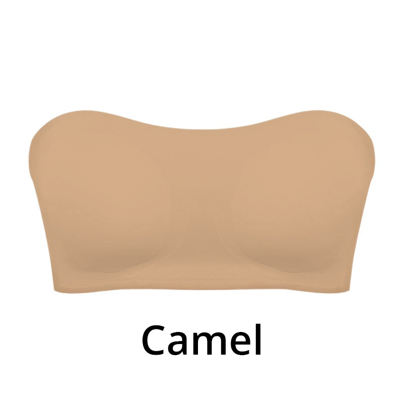 💥 1 KAUFEN, 1 GRATIS ERHALTEN + Gratisversand! 🥳💜 Trägerloser Bandeau-BH ✨ Nahtloser Büstenhalter ohne Bügel mit Halt, vielseitig einsetzbar