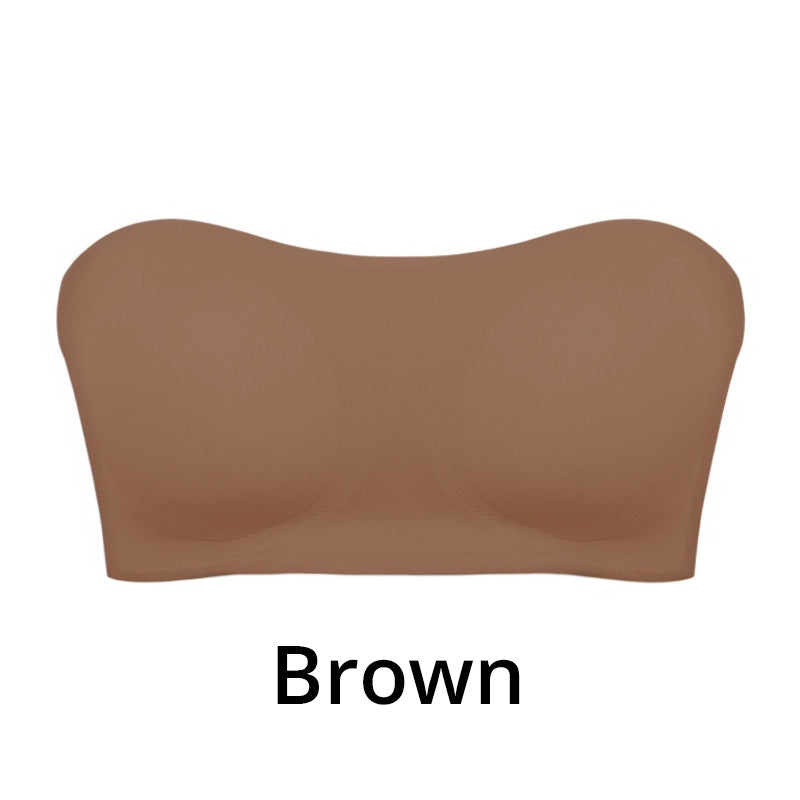 💥 1 KAUFEN, 1 GRATIS ERHALTEN + Gratisversand! 🥳💜 Trägerloser Bandeau-BH ✨ Nahtloser Büstenhalter ohne Bügel mit Halt, vielseitig einsetzbar
