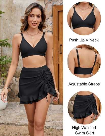 👙2025 New Type 49% OFF💥High Waisted Bikini Sets Women's Tummy Control Gingham