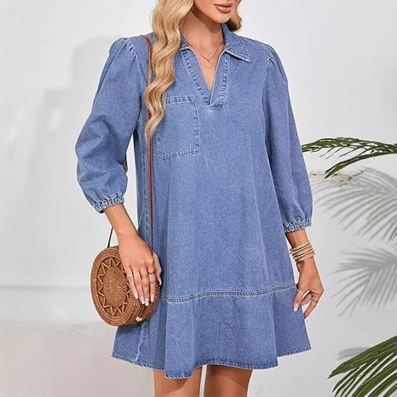 🔥Heiss 50% OFF - Lässiges Jeanskleid für Damen