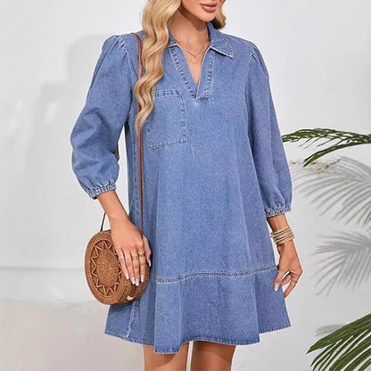 🔥Heiss 50% OFF - Lässiges Jeanskleid für Damen