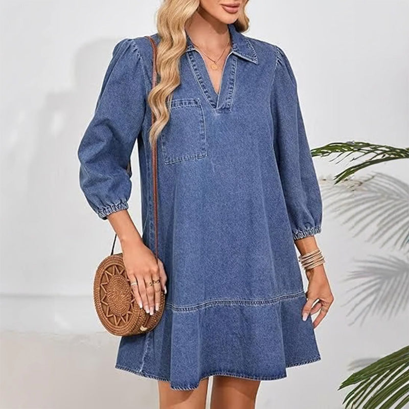 🔥Heiss 50% OFF - Lässiges Jeanskleid für Damen
