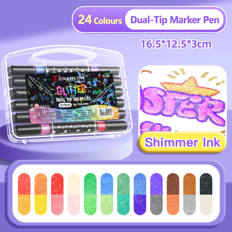 🎅Weihnachtsangebot 50 % Rabatt🎁Doppelspitz-Glitzerstift