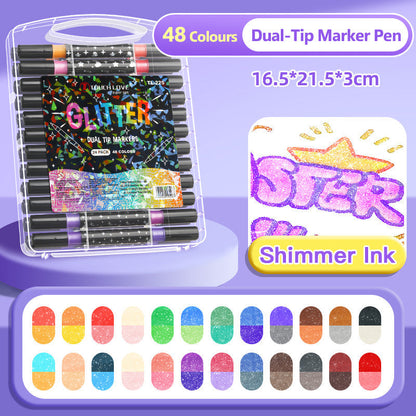 🎅Weihnachtsangebot 50 % Rabatt🎁Doppelspitz-Glitzerstift