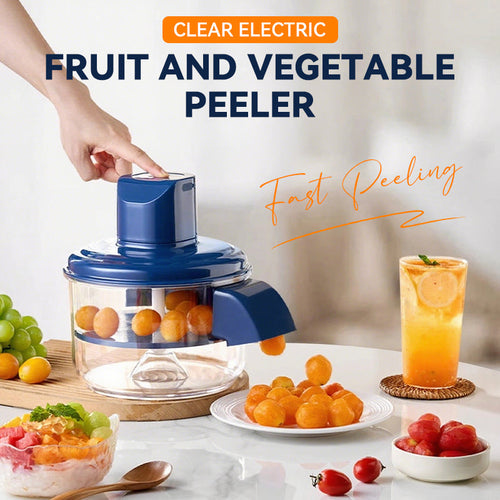 🎄✨ 50 % RABATT! 🍇🧄 Transparenter elektrischer Obst- und Gemüseschäler