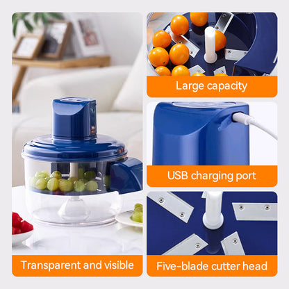 🎄✨ 50 % RABATT! 🍇🧄 Transparenter elektrischer Obst- und Gemüseschäler