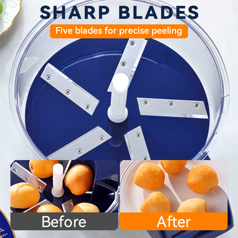 🎄✨ 50 % RABATT! 🍇🧄 Transparenter elektrischer Obst- und Gemüseschäler