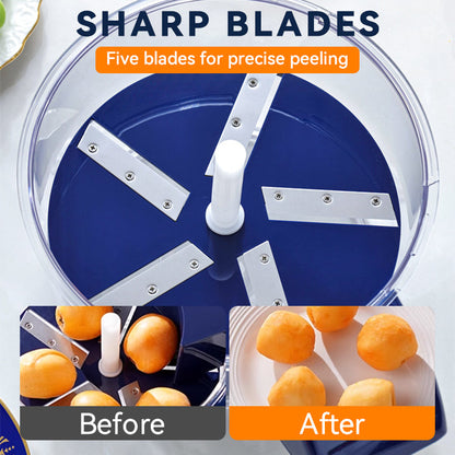 🎄✨ 50 % RABATT! 🍇🧄 Transparenter elektrischer Obst- und Gemüseschäler
