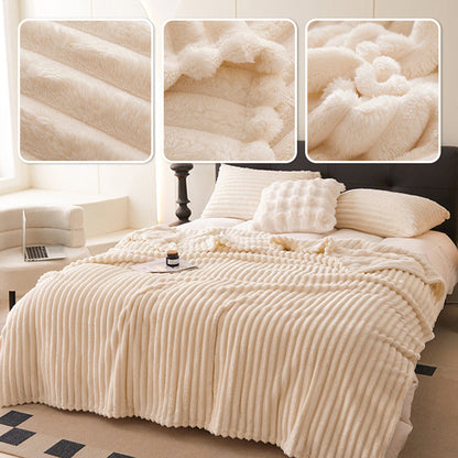 🎁Letzter Tag Sonderpreis: €14,99!!🎅Superweiche Fell-Rippfleece-Decke⛄🔥