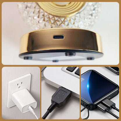 🎅Weihnachtsverkauf 50 % Rabatt!🎄Über 50.000 verkauft!🎁✨Wiederaufladbare Luxuriöse Kristall-LED-Nachtlampe