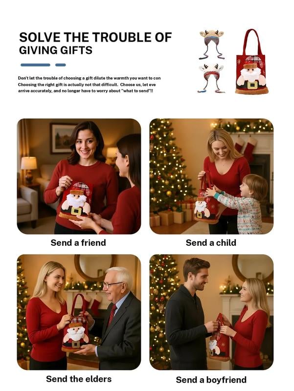 🎁🎄Weihnachtsverkauf 49% Rabatt🦌Originaldesign Festlicher Weihnachtsgeweih-Hut🧶