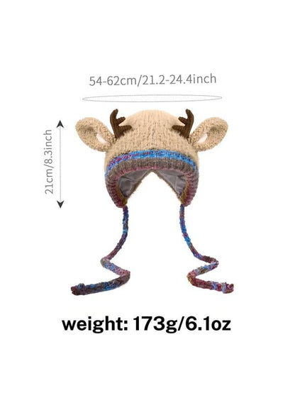 🎁🎄Weihnachtsverkauf 49% Rabatt🦌Originaldesign Festlicher Weihnachtsgeweih-Hut🧶