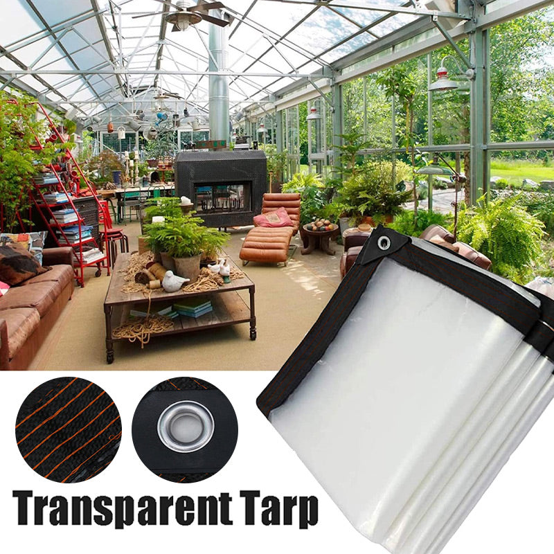 ⏳Limitiertes 50 % Rabatt⏰Hochbelastbare transparente wasserdichte isolierte Plane🛡️🌧️