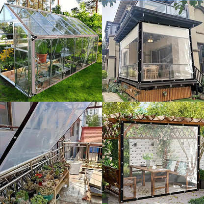 ⏳Limitiertes 50 % Rabatt⏰Hochbelastbare transparente wasserdichte isolierte Plane🛡️🌧️