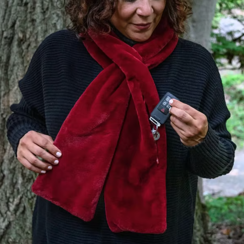 🔥Neujahrsangebot €12.99!!⚡50K+ verkauft!🧣Ultraweicher Kunstfell-Durchziehschal mit geheimer Reißverschlusstasche