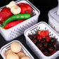 🍓✨3-teiliges Fruchtaufbewahrungs-Set – mit herausnehmbarem Sieb, auslaufsicher und stapelbar