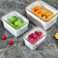 🍓✨3-teiliges Fruchtaufbewahrungs-Set – mit herausnehmbarem Sieb, auslaufsicher und stapelbar