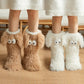 💗Letzter Tag 50% Rabatt⚡50K+ verkauft!💕Plüschige Damen-Slipper-Socken, Bodensocken für den Winter, dick gefüttert mit flauschigem Fleece-Innenfutter, rutschfest, ideal als Hausschuhe oder Schuhüberzieher für erwachsene Frauen