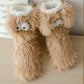 💗Letzter Tag 50% Rabatt⚡50K+ verkauft!💕Plüschige Damen-Slipper-Socken, Bodensocken für den Winter, dick gefüttert mit flauschigem Fleece-Innenfutter, rutschfest, ideal als Hausschuhe oder Schuhüberzieher für erwachsene Frauen