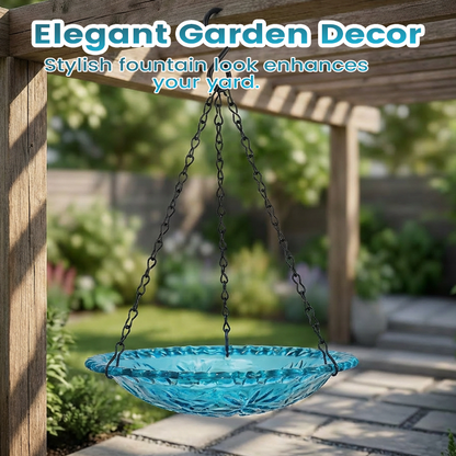 🐦 50% RABATT! ⛲ Hängender Springbrunnen für Den Außenbereich mit Vogelbad & Futterstelle – Dekorativ, Beruhigendes Wasserspiel & Perfekt Für Den Garten 🏡
