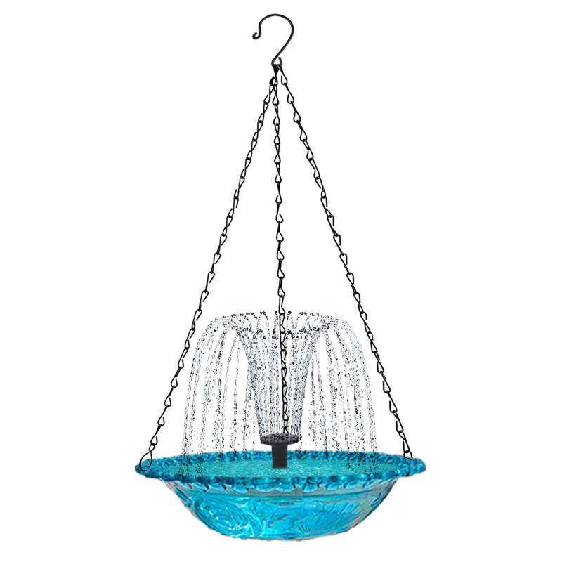 🐦 50% RABATT! ⛲ Hängender Springbrunnen für Den Außenbereich mit Vogelbad & Futterstelle – Dekorativ, Beruhigendes Wasserspiel & Perfekt Für Den Garten 🏡
