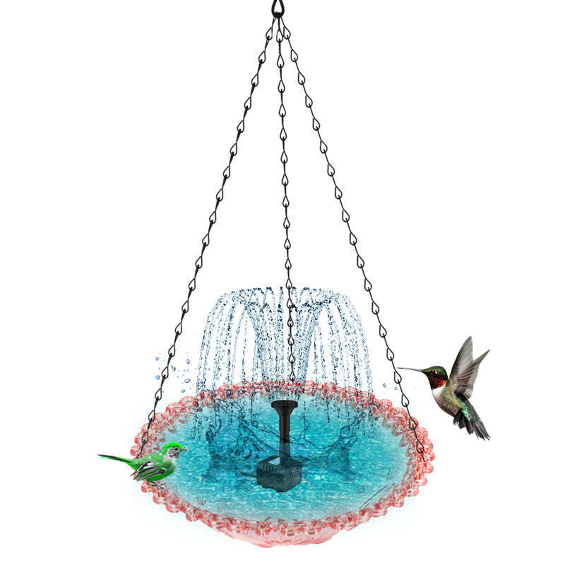 🐦 50% RABATT! ⛲ Hängender Springbrunnen für Den Außenbereich mit Vogelbad & Futterstelle – Dekorativ, Beruhigendes Wasserspiel & Perfekt Für Den Garten 🏡