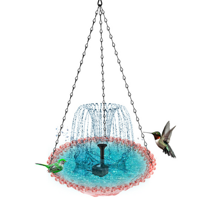 🐦 50% RABATT! ⛲ Hängender Springbrunnen für Den Außenbereich mit Vogelbad & Futterstelle – Dekorativ, Beruhigendes Wasserspiel & Perfekt Für Den Garten 🏡