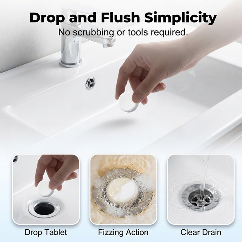 📢📢2 kaufen, 3 gratis⏰Brausetabletten zur Beseitigung von Abflussverstopfungen🫧🧼