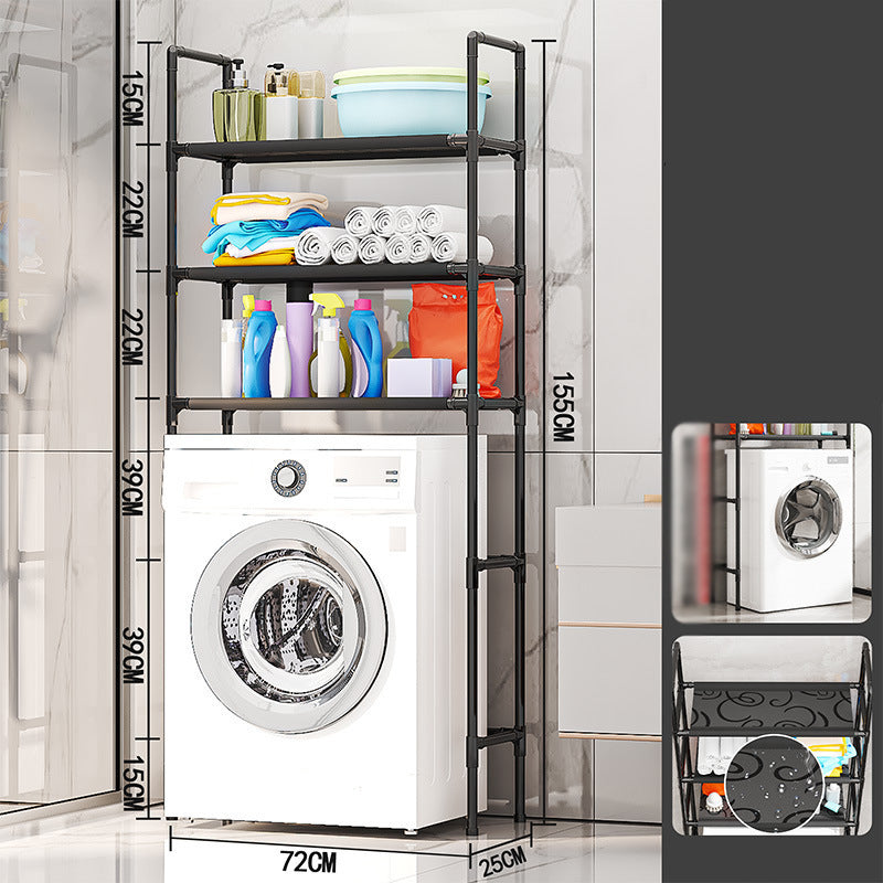 🏠✨ 59% RABATT! Praktisches Aufbewahrungsregal für Bad & Waschküche – Kein Bohren erforderlich – Selbstklebend & robust 🛠️