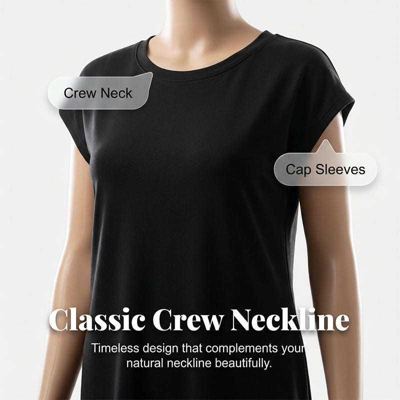 🎁 Nur noch heute: 49% Rabatt! 🔥Lässiges Kurzarm-T-Shirt-Kleid für Damen