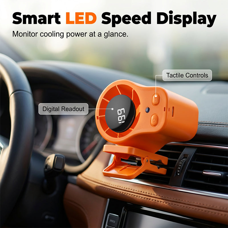 ⏰️Letzter Tag für kostenlosen Versand⌛️Freihändiger Ventilator mit LED-Display