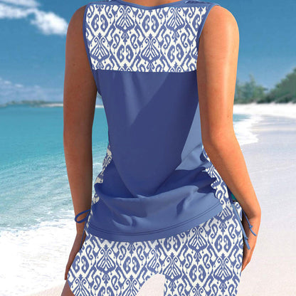 🏖️ Sommer-Sale 60% Rabatt 🏝️🩱Zweiteiliger Tankini– hochtailliert mit Bandeau-Top – perfekt für den Strand👙
