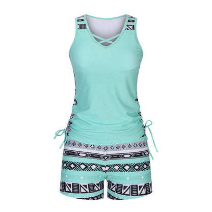 🏖️ Sommer-Sale 60% Rabatt 🏝️🩱Zweiteiliger Tankini– hochtailliert mit Bandeau-Top – perfekt für den Strand👙