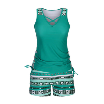 🏖️ Sommer-Sale 60% Rabatt 🏝️🩱Zweiteiliger Tankini– hochtailliert mit Bandeau-Top – perfekt für den Strand👙