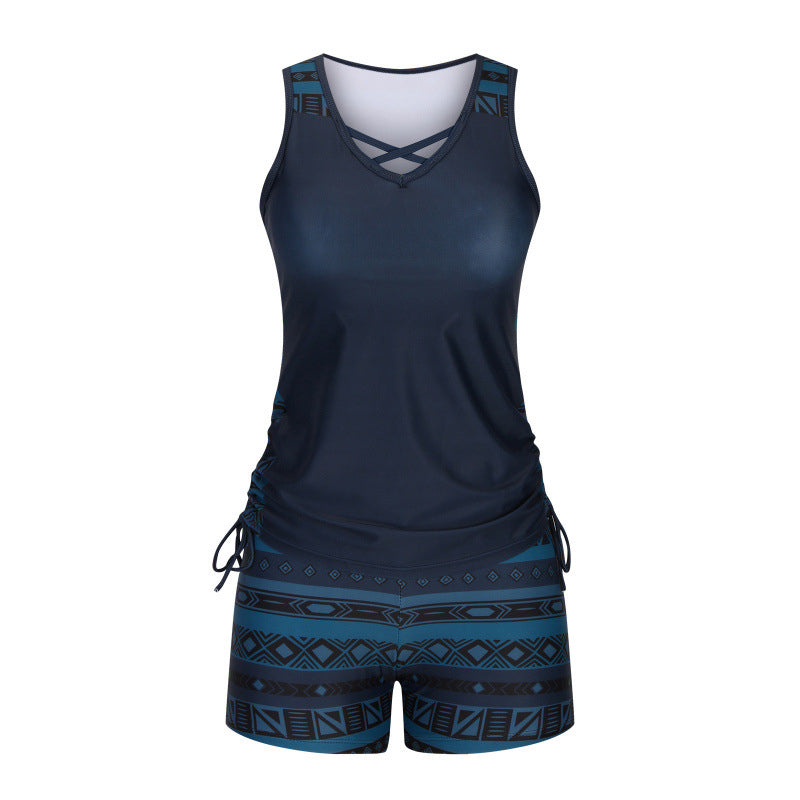 🏖️ Sommer-Sale 60% Rabatt 🏝️🩱Zweiteiliger Tankini– hochtailliert mit Bandeau-Top – perfekt für den Strand👙