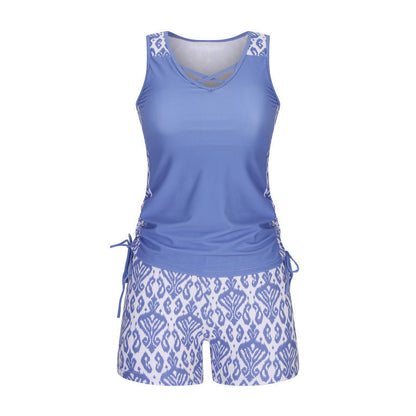 🏖️ Sommer-Sale 60% Rabatt 🏝️🩱Zweiteiliger Tankini– hochtailliert mit Bandeau-Top – perfekt für den Strand👙