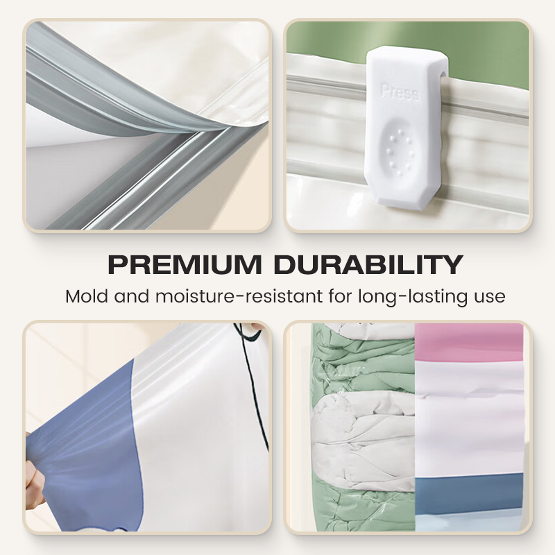 🧳💨 50 % Rabatt! Vakuum-Aufbewahrungsbeutel ohne Pumpe – Drücken und versiegeln, keine Pumpe erforderlich. Spart 80 % Platz, hält Kleidung trocken und staubfrei. Ideal für voluminöse Bettwäsche und saisonale Ausrüstung. 🛏️🗄️