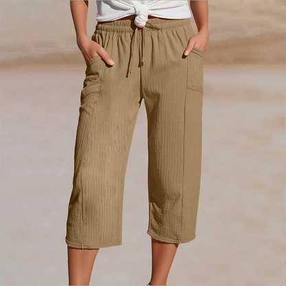 ⏰️Letzter Tag für kostenlosen Versand⌛️ Damen Baumwoll-Leinen Hose mit Falten – luftig, bequem & stilvoll 👖