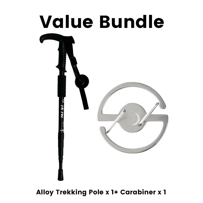 ⛰️ 50 % RABATT FÜR KURZE ZEIT! ✨ Verstellbarer Gehstock aus Aluminiumlegierung – Robust, stoßdämpfend, leicht 🌲