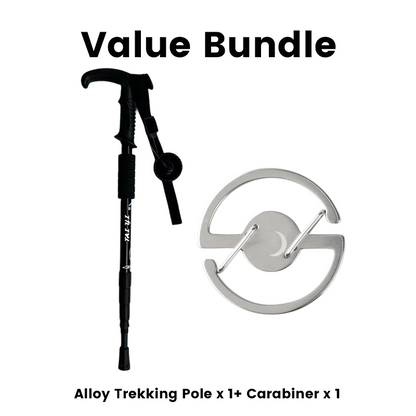⛰️ 50 % RABATT FÜR KURZE ZEIT! ✨ Verstellbarer Gehstock aus Aluminiumlegierung – Robust, stoßdämpfend, leicht 🌲