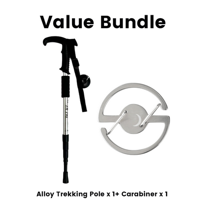 ⛰️ 50 % RABATT FÜR KURZE ZEIT! ✨ Verstellbarer Gehstock aus Aluminiumlegierung – Robust, stoßdämpfend, leicht 🌲