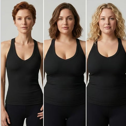 🎁Letzter Tag der Aktion: 49 % Rabatt🔥🥳Damen-Tanktop mit schmaler Passform und Polsterung