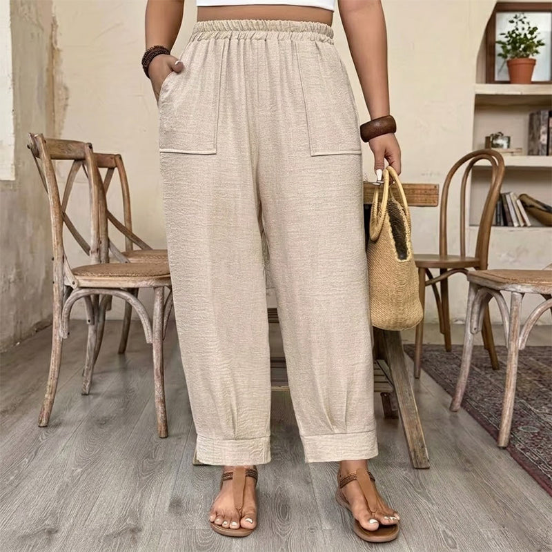 👖 LIMITIERTE AKTION: 50 % RABATT! 👖 Damen Freizeithose ✨ Lockerer Schnitt, Schmal Zulaufendes Bein & Bequemer Tragekomfort