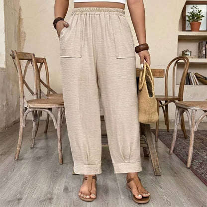 👖 LIMITIERTE AKTION: 50 % RABATT! 👖 Damen Freizeithose ✨ Lockerer Schnitt, Schmal Zulaufendes Bein & Bequemer Tragekomfort
